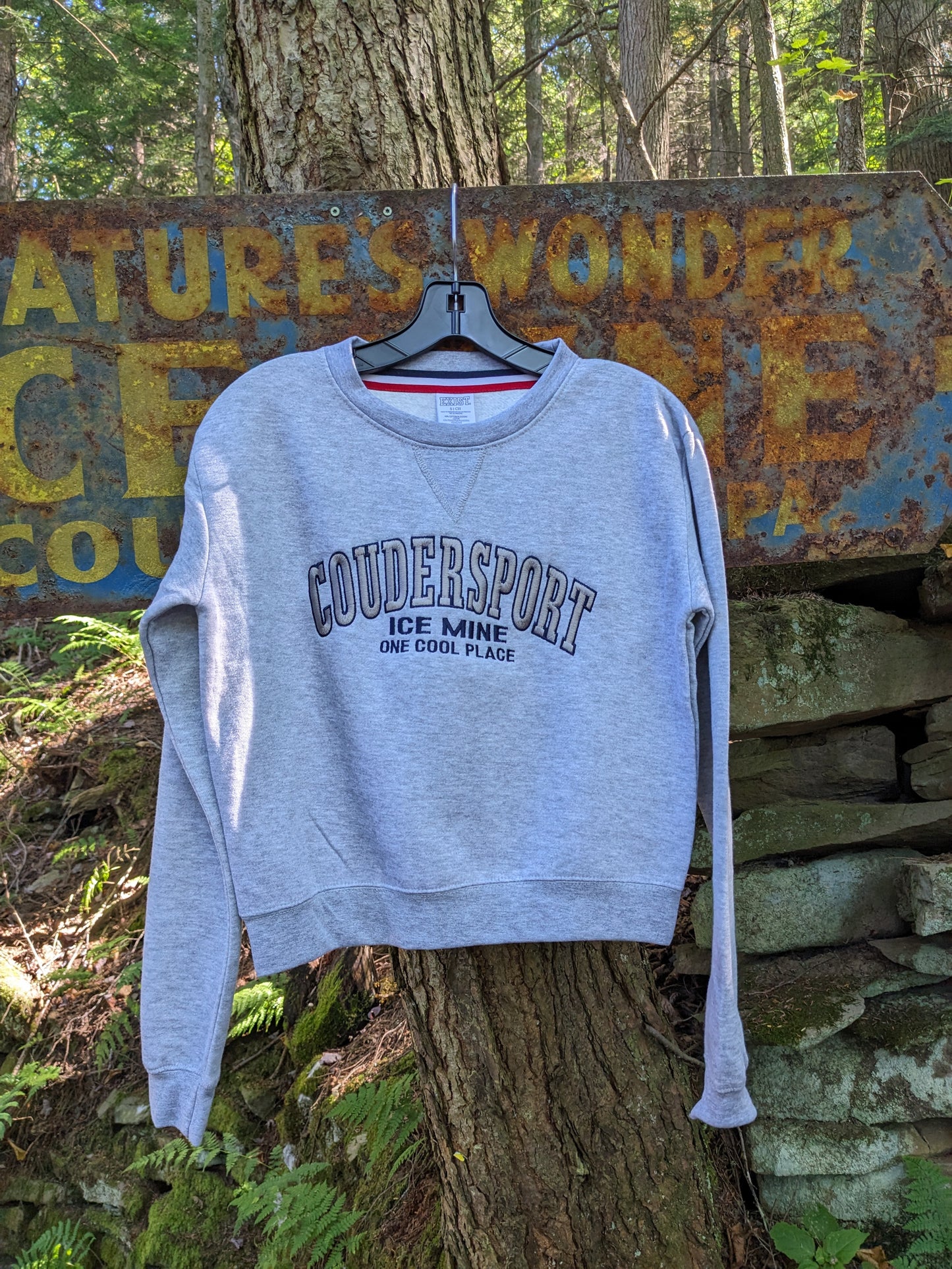 Coudersport Ice Mine Embroidered Crop Top