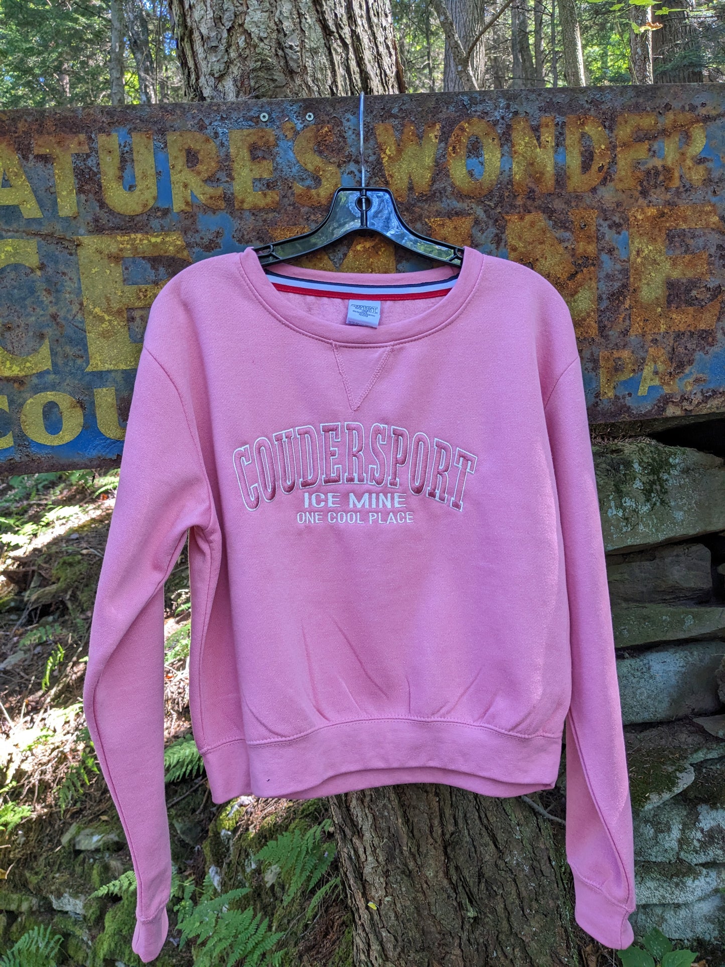 Coudersport Ice Mine Embroidered Crop Top
