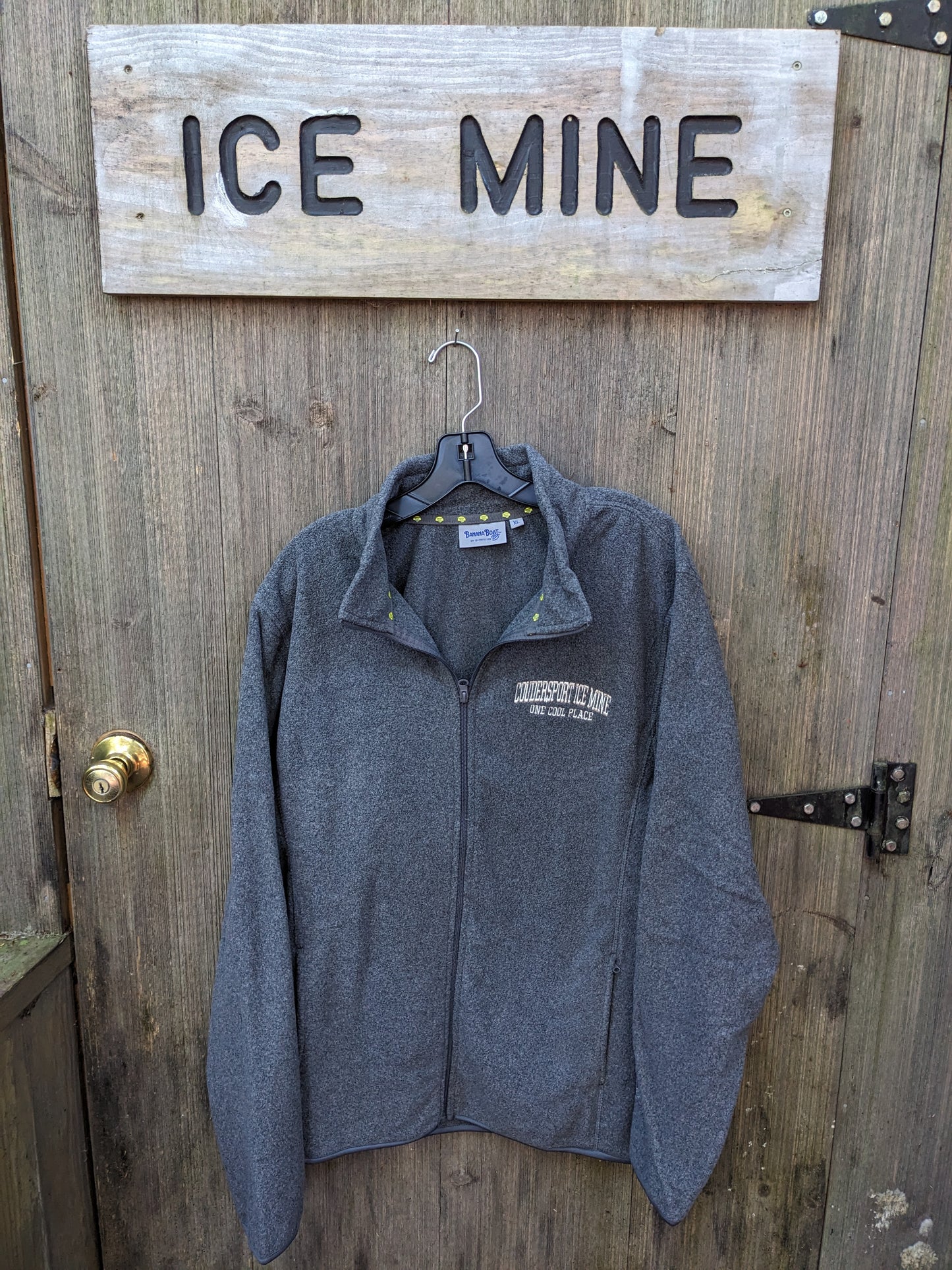 Coudersport Ice Mine 'One Cool Place' Embroidered Polar Fleece Full Zip Jacket