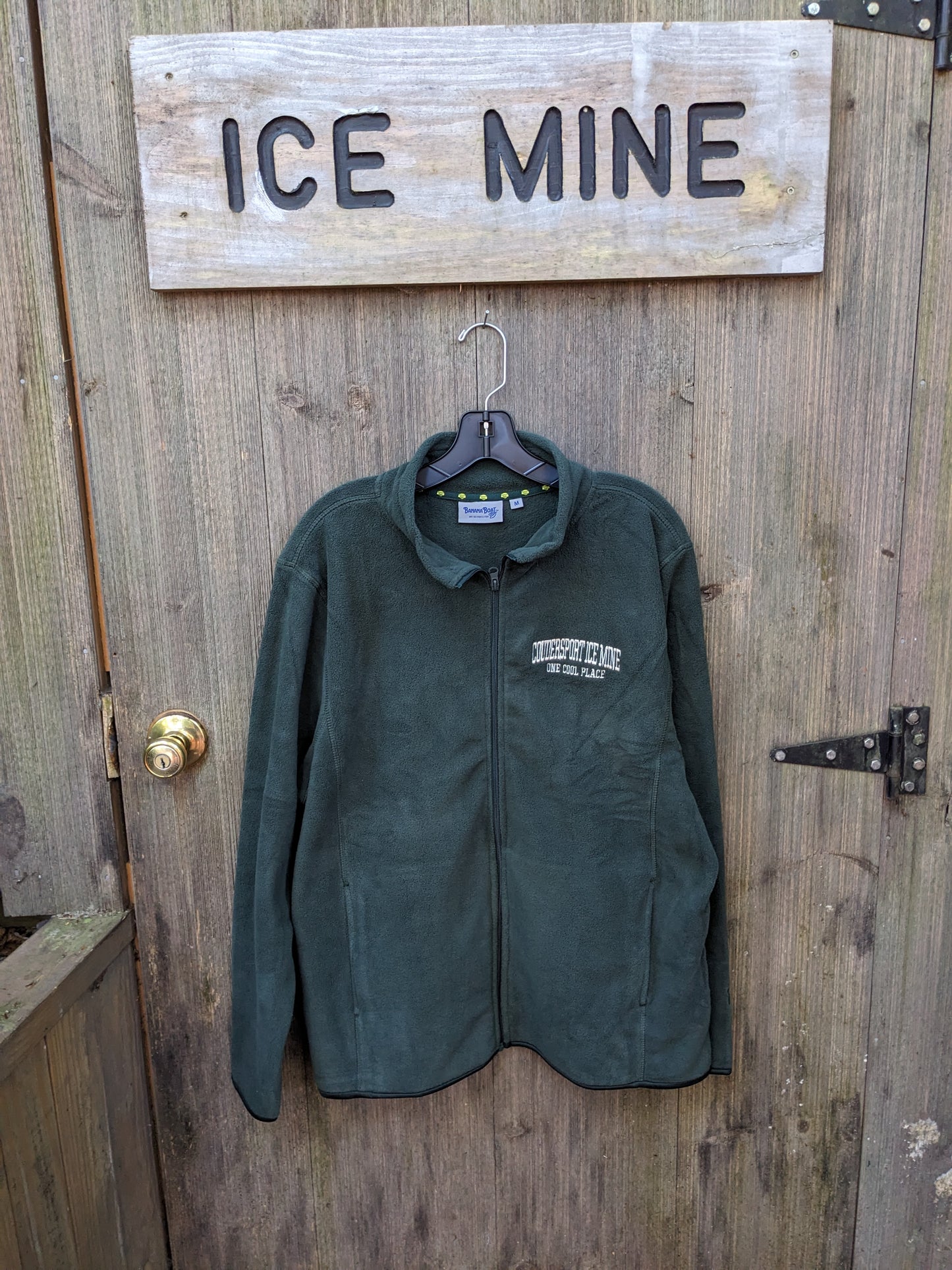 Coudersport Ice Mine 'One Cool Place' Embroidered Polar Fleece Full Zip Jacket