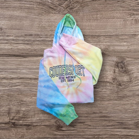 Coudersport Ice Mine Pastel Tie Dye Embroidered Hoody